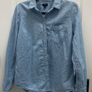 Women's jean shirt j crew brand